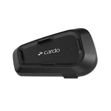Cardo Systems Spirit HD Motorcycle Bluetooth Communication Headset, 2-Way Bluetooth, Thin 40mm Speakers, Waterproof, Universal Connectivity - Single Pack