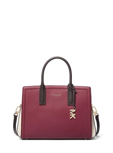 Michael Kors Laila Medium Satchel, Gold-Tone Hardware/Mulberry Multi