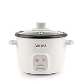 Aroma Housewares 4-Cups (Cooked) / 1Qt. Rice & Grain Cooker (ARC-302NG), White