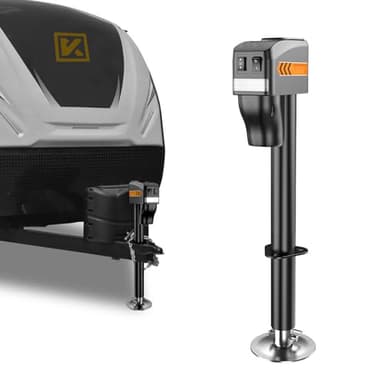 KYX Electric Trailer Jack to 7500LB, Electric Power A-Frame Tongue Jack,9.84"-33.85" Waterproof for Travel Trailer, RV,12V DC Hard Wiring