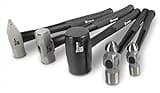 Titan 63125 5-Piece Hammer Set - 16oz & 32oz Ball Pein Hammer, 32oz Rubber Mallet, 3lb Sledge Hammer, & 3lb Cross Pein Hammer