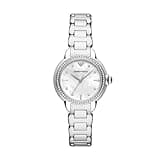 Emporio Armani Women's Three-Hand Silver Stainless Steel Bracelet Watch (Model: AR11596)
