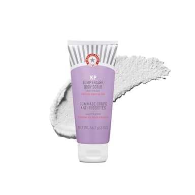 First Aid Beauty - KP Bump Eraser Body Scrub with 10% AHA, Keratosis Pilaris Skin Exfoliater with Glycolic and Lactic acids, Helps Reduce Chicken Skin Bumps, Safe for Sensitive Skin, 4 oz