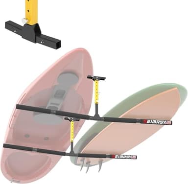 GanFindX Kayak Overhead Storage Rack – Adjustable Ceiling Hangers for 2 Kayaks, Paddleboards, or Surfboards