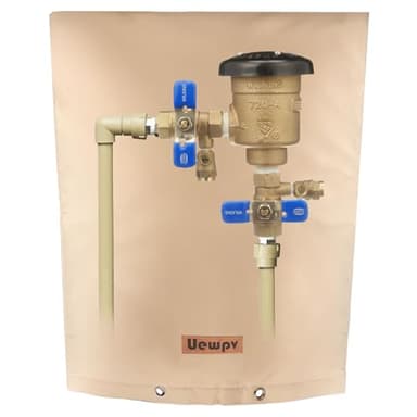 Backflow Preventer Cover Insulated-sprinkler covers for outside-With thicker 5 Layers Fabric,14"Wx19"H -Backflow insulation cover Protect water meters,sprinklers from damage during winter