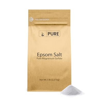 Pure Original Ingredients Epsom Salt Pure Magnesium Sulfate, Food Grade, Soaking Solution (5 Pound)