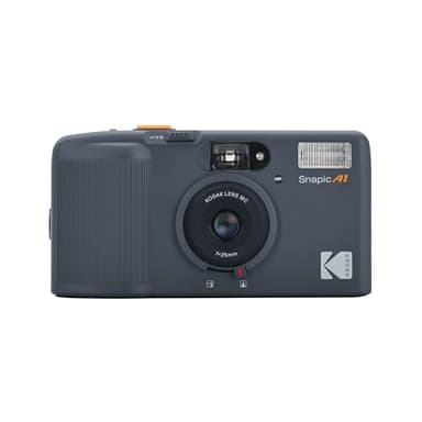 KODAK Snapic A1 35mm Film Camera 35mm, Reusable, 2-Zone Focus, Lightweight, Compact (Rhino Grey) (Film & AAA Battery are not Included)