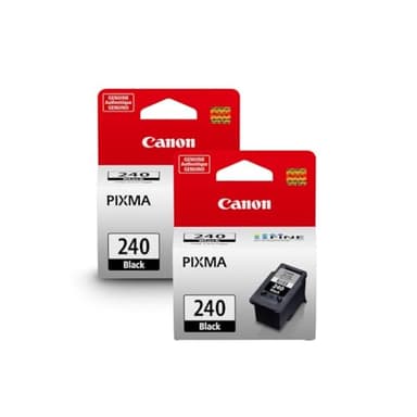 Canon PG-240 Black Ink Cartridge – 2 Pack | Compatible PIXMA MG3620, MG3520, MX532, MX472, TS5120 & More | Standard Yield Black Ink for Crisp, Professional Prints