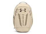Under Armour Unisex-Adult Hustle Lite Backpack, (045) Downpour Gray / / Metallic Gold, One Size Fits All