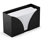 SimplyImagine Acrylic Countertop Paper Towel Holder Dispenser - Black Napkin Holder for Bathroom - Black Paper Towel Dispenser