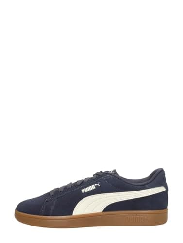 PUMA Unisex Smash V2 Low-Top Trainers, New Navy Warm White, 9 US