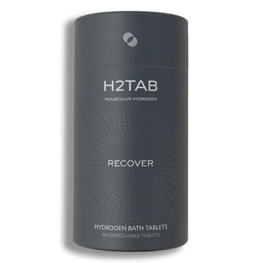 Molecular H2TAB Hydrogen Bath Tablets – 60 Count – Fragrance-Free Bath Bombs for Muscle Relief, Skin Hydration & Oxidative Stress Support – Magnesium-Based Antioxidant Detox Bath