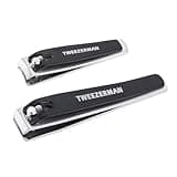 Tweezerman Stainless Steel Nail Combo Set with Fingernail and Toenail Clippers