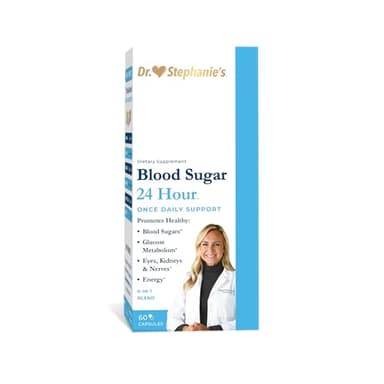 Pharmaganics Blood Sugar 24 Hour - 6 in 1 Formula with Cinnamon, Banaba, Chromium, Milk Thistle, & More - Once Daily Supplement