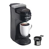 Hamilton Beach The Scoop Single Serve Coffee Maker & Fast Grounds Brewer for 8-14oz. Cups, Brews in Minutes, Black (47620), Next Gen