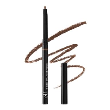 e.l.f. No Budge Retractable Eyeliner, Creamy, Ultra-Pigmented & Waterproof, Creates Bold & Defined Lines, Vegan & Cruelty-Free, Coffee