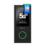 GlocalMe Numen Air 5G Mobile Hotspot with Local 10GB & Global 1GB Data, Portable WiFi Hotspot for Travel, Ultra High Speed Hotspot Device with Touch Screen, No SIM Card Required, 16 Connected Devices