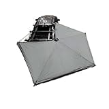 Overland Vehicle Systems HD Nomadic 270 LTE Passenger Side 270 Degree Awning - Black 1000G PVC Travel Cover - Dark Gray Body with Green Trim - Brackets and Hardware Included