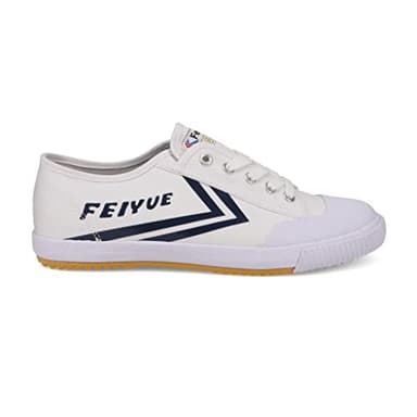 FEIYUE Fe Lo 1920 Low Top Canvas Performance Shoe with Rubber Sole Everyday Fashion Sneaker White/Navy