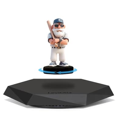 LeviOiia Levitating Display Stand, Magnetic Levitation for Collectibles and Model Cars, Floating Display for Toys and Figures, Hovering Platform, Maglev Rotating Levitator and Holder