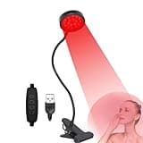 U4GLORY Red Light Therapy for Face and Body, 18 LEDs 660nm Red and 850nm Near Infrared LED Red Light Therapy Light with Angle Adjustable and Clip, Suitable for Body at Home Skin Care Pain Relief