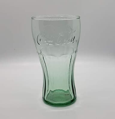 Libbey CLASSIC COCA-COLA Green Glass Tumbler GIFT SET OF 4 Glasses (6" Tall--16.75 oz. Size)