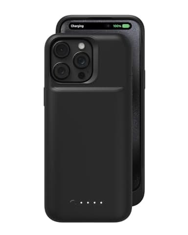 Mophie Juice Pack iPhone 15 Pro Max Battery Case - Legendary Power & Protection - Up to 50% Extra Battery, 6ft Drop Safety, Eco-Friendly Design, Black