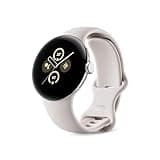 Google Pixel Watch 2 (Previous Model) with Best of Fitbit - Heart Rate Tracking, Stress Management, Safety Features - Android Smartwatch - Polished Silver Aluminum Case - Porcelain Active Band - Wi-Fi