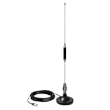 ZWEHKD 27MHz CB Radio Antenna Heavy Duty Magnet Mount with PL-259 Male Connector for Car Truck Mobile Base Station, Compatible with President Midland Cobra Uniden Radios