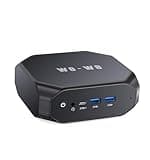 wo-we Mini PC Tiny Desktop Computers with AMD Excavator A9-9400, 8G DDR4 RAM, 128G SSD Windows 10 AMD Radeon R5 Series Supports 4K HD Dual Display Mini PC Gamer Dual HDMI/WIFI5 USB 3.1