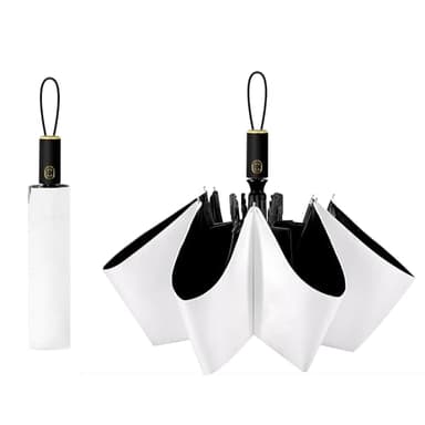 Cuby UV Sun Umbrella Compact Folding Travel Umbrella Auto Open and Close for Windproof, Rainproof & 99% UV Protection Parasol with Black Anti-UV Coating