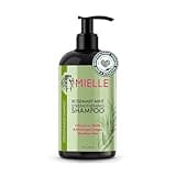 Mielle Organics Rosemary Mint Strengthening Shampoo Infused with Biotin, Cleanses and Helps Strengthen Weak and Brittle Hair, 12 Ounces