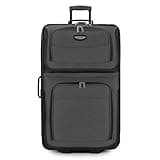 Travel Select Amsterdam Expandable Rolling Upright Luggage, Gray, Checked-Large 29-Inch