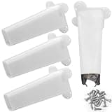 4 Pcs One Way Bat Door, Bat Cone One Way Excluder for Bats Make Your Structure Peace Again Bat Exclusion Reusable Tool Bat Deterrent Remove Plastic Cone Device for House Bats Control Removal