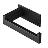 Vanloory Toilet Paper Holder, Self Adhesive Tissue Holder Stainless Steel Rustproof Paper Roll Holder, No Drilling Easy to Install, Toilet Paper Rack Suitable for Office, Bathroom (Matte Black)