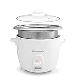 Elite Gourmet ERC-2020 Electric Rice Cooker with Stainless Steel Inner Pot Makes Soups, Stews, Grains, Cereals, Keep Warm Feature, 20 Cups Cooked (10 Cups Uncooked), White
