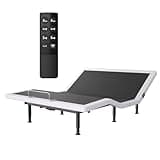 Yireehome Electric Full Size Adjustable Bed Frame with Wireless Remote, USB, Head & Foot Incline, Underbed Lighting, Heavy Duty Platform - Easy Assembly, Zero Gravity, Quiet Motor - Metal BedFrame