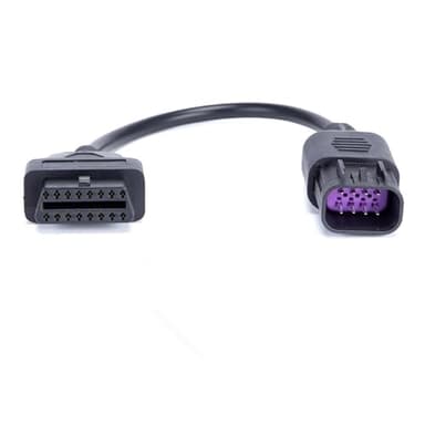 Motorbike OBD1 Adapter Cable 8 Pin for Polaris ATV RZR to OBD2 16 Pin Motorcycle Diagnostic Connector, Compatible for Slingshot RZR Ranger Sportsman ACE CAN, Work with ELM327 Scanner Code Reader