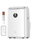 Dreo Portable Air Conditioners, 8,000 BTU Air Conditioner for Bedroom with Drainage-free Cooling, 45dB Quiet, APP/Voice/Remote, 24h Timer with Fan & Dehumidifier, Smart AC Unit for Room Indoors