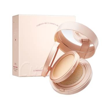 2in1 Air Cushion BB Cream, Double Layer Cushion Foundation, Oil-Control Setting Powder, Concealer Full Coverage, Long-Lasting and Even For All Skin Types, Color Changing Foundation (Natural Color)