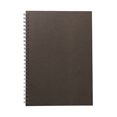 MUJI Planting Tree Paper Double Ring Notebook Ruled Grey A5