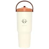 Nomad 30 Oz Tumbler Flip Straw Handle Stainless Steel Double-Wall Vacuum Insulated Leak Proof | Car Cup Holder Friendly | Travel Gym Work Office | Gift for Men Women Kids Him Her | Water Coffee