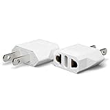 European to US Plug Adapter, Unidapt EU to US Adapters, Europe to USA Plug Adaptor, 220V to 110V Plug Pin Converter, Travel Adapters European to American, Canada, Mexico, Type A, 2-Pack