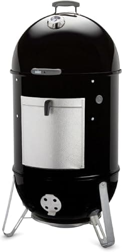 Weber Smokey Mountain Cooker 22-Inch Charcoal Smoker – Outdoor BBQ Smoker with Dual Cooking Grates, Porcelain‑Enameled Kettle & Temperature Control Dampers