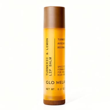 Glo Melanin All Natural Lemon and Turmeric Lip Balm - Natural Lip Balm Illuminate Your Smile, Brighten & Nourish Dark Lips Effortlessly - For Smokers Lips