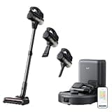 eufy Robot Vacuum 3-in-1 E20,Self Emptying Up to 10 Weeks,Max 30,000Pa with Versatile Stick and Handheld Vacuum Cleaner Combo,Smart Obstacle Avoidance,Pro-Detangle,Perfect for Carpet,Crevices,Stairs