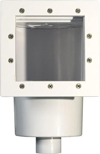 Poolzilla Standard Complete Thru-Wall Skimmer Kit for Above-Ground Swimming Pool, White