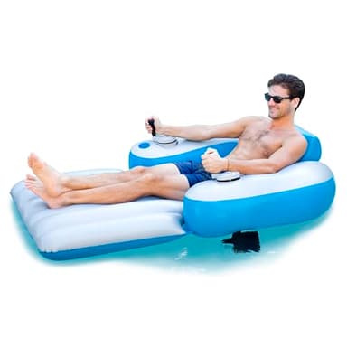 Poolcandy Splash Runner Motorized Pool Lounger (Splash Runner 9V Motorized Deluxe Pool Lounger)