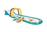 INTEX Inflatable Surfing Fun Slide: Includes Two Inflatable Surf Riders – Built-in Water Sprayer – 221" x 54" x 39" – Ages 6+