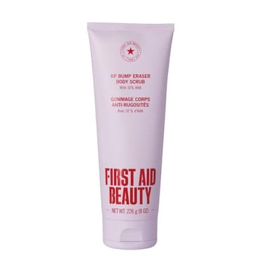 First Aid Beauty KP Bump Eraser Body Scrub, 10% AHA Keratosis Pilaris Exfoliator (Glycolic & Lactic Acid) – Treatment for Strawberry Legs, Razor Bumps & Rough Bumpy Skin, Safe for Sensitive Skin